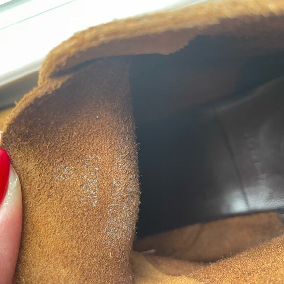 J. Crew MacAlister Women's Brown Suede Wedge Ankle Boot Size 8 - Picture 6 of 10